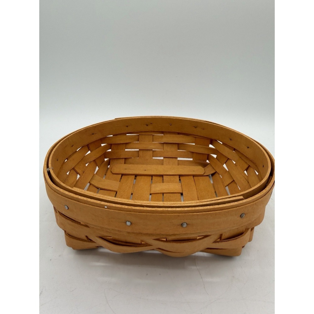 🧺✨ Longaberger 2001 Small Catch‑All Basket – Handwoven Classic ✨🧺